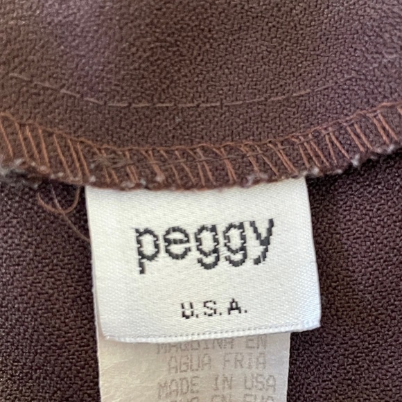 Vintage Brown Polyester Shortalls Romper 70’s Swivel Eye Snap Hook Closure‎ - Picture 5 of 7